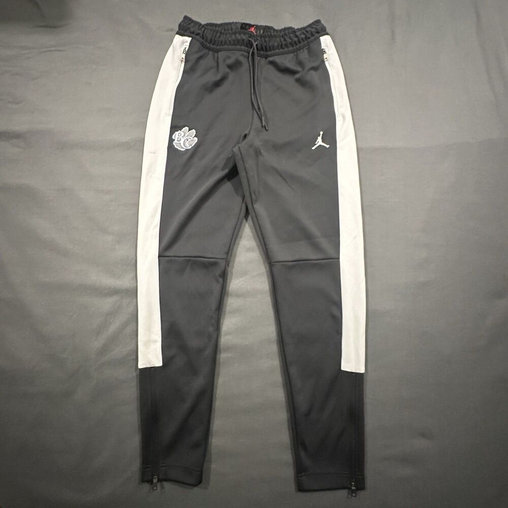 Air Jordan Basketball Warm Up Pants Mens M Striped Joggers CN5344-061 Gray